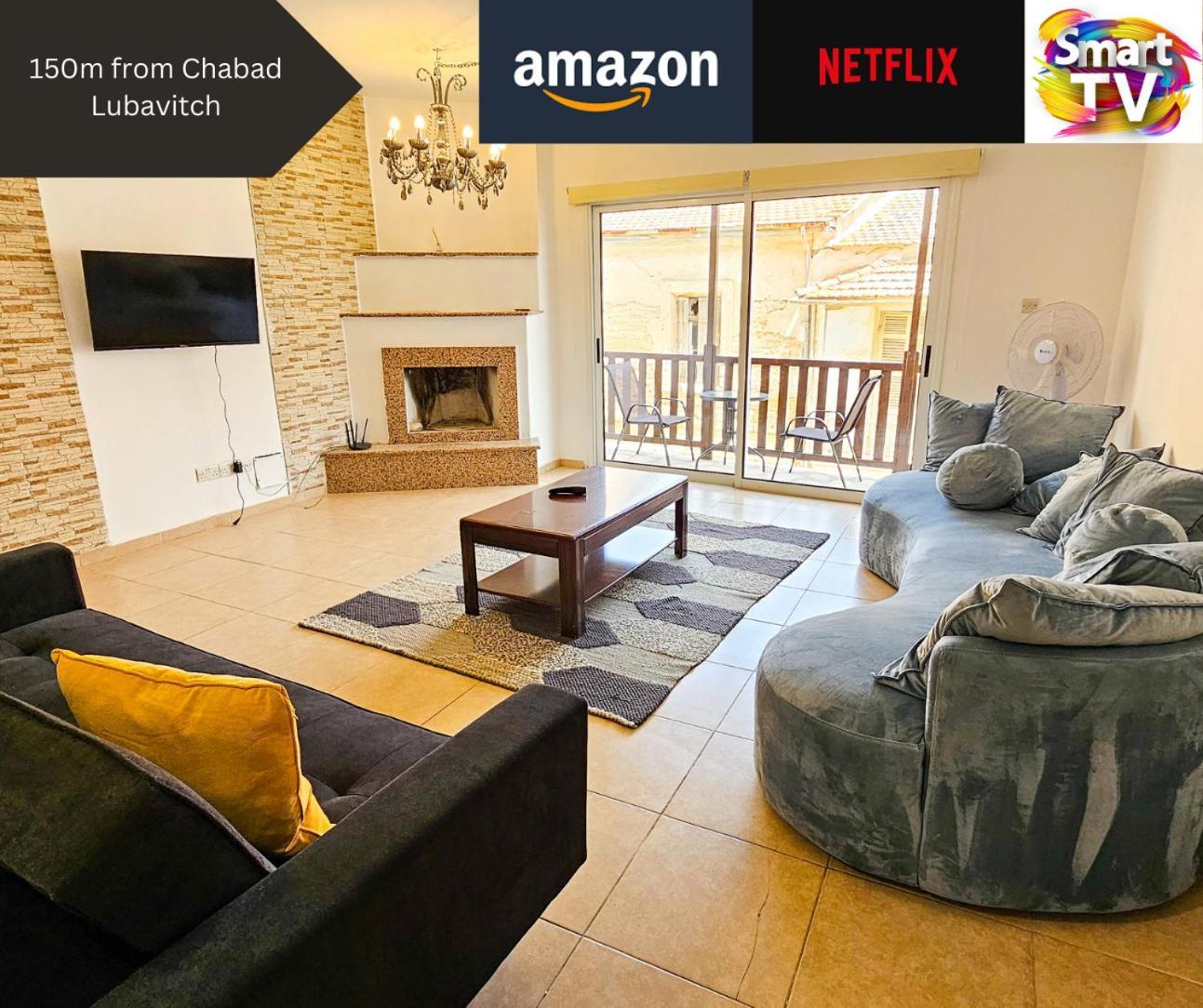 Sky Line City Apartment, 150M From Chabad Lubavitch ラルナカ エクステリア 写真
